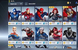 MARVEL Super War - "Đại kình địch" của Liên Quân Mobile ra mắt, sở hữu: 42 tướng, 62 skin, đủ các mode cơ bản