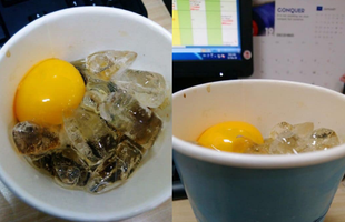 Gọi ship thử cà phê trứng uống chơi cho vui, khách ngỡ ngàng nhận về cà phê với trứng sống "như thật"