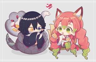 Tan chảy khi ngắm loạt ảnh chibi cute vô đối của các nhân vật trong Kimetsu no Yaiba buổi chiều cuối năm