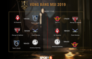 LMHT - Lịch thi đấu vòng bảng MSI 2019 ngày 11/5: Thay đổi rất quan trọng về giờ bắt đầu!