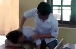 Shock với clip bạo lực nam sinh đánh nữ sinh