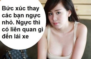 Hài hước với ảnh chế ngực lép không được đi xe máy