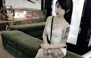 Cô gái xăm trổ hút hơn 90.000 lượt like trên mạng