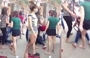 Clip nữ sinh đánh hội đồng dã man gây bức xúc