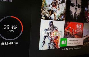 Máy chơi game Xbox One sắp hỗ trợ ổ cứng ngoài