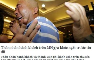 Cư dân mạng xót xa trước tin hành khách MH370 không sống sót