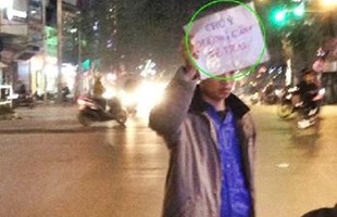 Chàng trai làm biển báo giao thông gây chú ý trên mạng