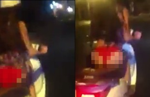 Lại xôn xao cô gái tiếp tục vừa đi đường... vừa tốc váy