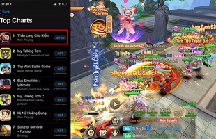 Thần Long Cửu Kiếm leo “Top 1 gà chọi” App Store, dân tình đổ xô vào trải nghiệm cực đông vui