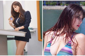 Nhan sắc gợi cảm của hai cô giáo "cực phẩm" nhất Hàn Quốc, nóng bỏng thế này bảo sao điểm danh chẳng thiếu sinh viên nào