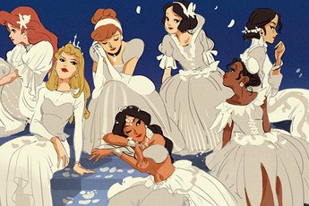 Nhìn ngắm loạt ảnh fan art siêu dễ thương của các nàng công chúa Disney, bảo sao ai cũng mê