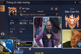 Liên Quân Mobile: Streamer trình Thách Đấu cày Rank thấp "ăn" chuỗi 212 trận, tài năng hay "chiêu trò"?