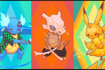 Kimetsu no Yaiba "hợp thể" với Pokémon khiến người hâm mộ không khỏi trầm trồ