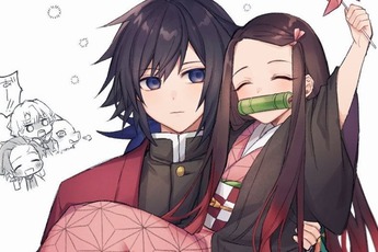 Kimetsu no Yaiba: Hóa ra "anh Đụt" và "em gái quốc dân" Nezuko lại là cặp đôi dễ thương phết