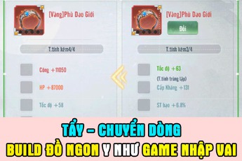Quá hay! Nghịch Mệnh Sư cho phép TẨY và CHUYỂN thuộc tính trang bị, tùy ý build đồ "full option" như nhập vai