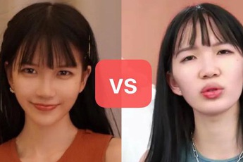 Gái xinh 1,3 triệu người theo dõi đang livestream lỡ tay tắt nhầm filter, fan té ngửa vì nhan sắc chỉ là một cú lừa