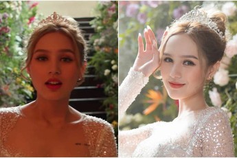 Xoài Non giật spotlight trong hình cap vội ở hậu trường MV cưới, so với ảnh đã photoshop mới thấy nể