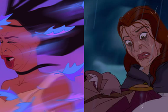 Một cơn mưa đi qua để lại dàn công chúa Disney trôi sạch bách lớp trang điểm, cười muốn nội thương với mặt mộc của Lọ Lem!