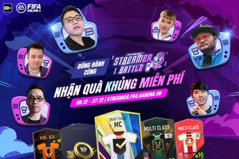 Vinh Râu, Vodka Quang, Luận BK cùng loạt streamer đình đám chính thức tham gia Streamer Battle của FIFA Online 4