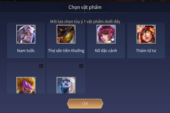 Liên Quân Mobile: Garena tặng Rương 6 skin tùy chọn và Rương "cơ hội trúng" 1000 điểm SSM