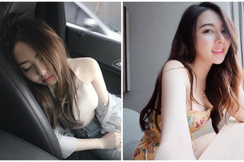 Bị chụp lén khi ngủ gật trong xe, nàng hot girl được cộng đồng mạng đổ xô tìm info, hóa ra cũng là mỹ nhân có tiếng