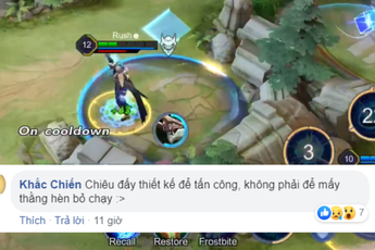 Game thủ Liên Quân Mobile tranh cãi: "Chiêu cuối D'Arcy để tấn công, bỏ chạy là hèn"