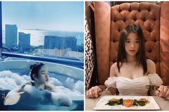 18 tuổi, hot girl Linh Ka ngày càng gợi cảm, hết khoe ảnh lưng trần lại tới ảnh tắm bồn nóng bỏng