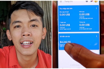 Hé lộ số tiền đầu tiên mà Youtuber nghèo nhất Việt Nam nhận được từ Youtube, hóa ra cũng gần lên tới 9 chữ số