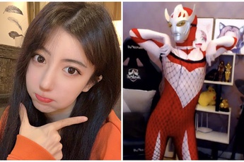 Cosplay "siêu nhân điện quang" ngay trên sóng, nữ streamer xinh đẹp bị "bay kênh" vì trang phục gợi cảm
