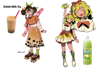 Ngỡ ngàng khi thấy đồ ăn quanh ta được "nhân cách hóa" thành các cô nàng, anh chàng