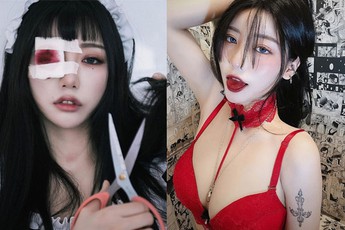 Cosplay hầu gái phiên bản "ác nữ" uất hận, ngó qua ảnh khác mới thực sự bàng hoàng!