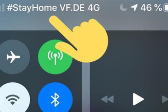 iPhone khắp thế giới bỗng hiện thông điệp “ở nhà” tránh dịch trên góc máy, thì ra tất cả là do nhà mạng