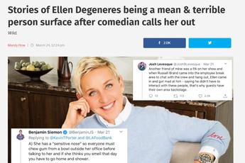 Twitter chao đảo với những câu chuyện vạch trần bà hoàng Talkshow Ellen DeGeneres