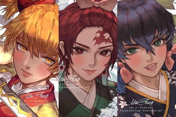 Say mê ngắm loạt fan art Kimetsu no Yaiba đầy ma mị và tận hưởng niềm vui khi Mugen Train ấn định ngày công chiếu