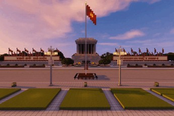 Tự hào game thủ Việt: Tái hiện toàn cảnh Lăng Bác trong Minecraft