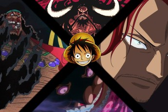 One Piece: Tuy đã có cơ hội gặp cả 5 Tứ Hoàng, nhưng Luffy chưa 1 lần nào có thể "cạnh tranh" với họ