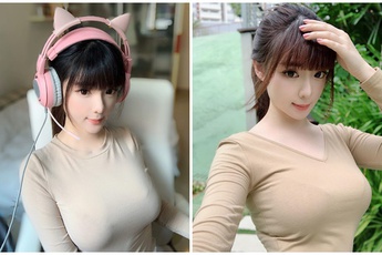 Chỉ mặc duy nhất style đồ bó, cô nàng streamer / hot girl gợi cảm khiến người xem không thể rời mắt