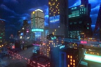 Xuất hiện tựa game giống Cyberpunk 2077, cho phép người chơi lái xe bay quanh thành phố tương lai