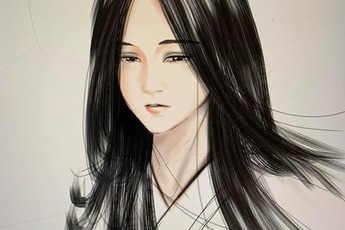 Trầm trồ thần thái Nga My Thuật Sĩ qua nét vẽ "sương sương" của nữ game thủ