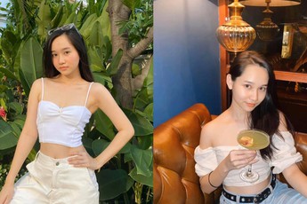 Đang yên lành với style nàng thơ, Trúc Anh "Mắt Biếc" tự "ép chín" gượng gạo: Ăn mặc sexy, áo 2 dây mát mắt