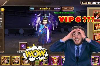 18 triệu lực chiến, Giả Hủ, Lữ Bố 6 sao, full dàn hỗ trợ SS mà chỉ mới Vip 6: Bái phục cao thủ Tam Quốc Tốc Chiến!