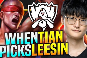Cầm Lee Sin leo rank Hàn, ĐKVĐ thế giới Tian bị đồng đội chửi 'không biết chơi con này thì đừng có pick'