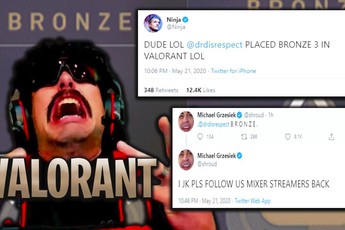 Cay cú vì bị Shroud và Ninja trêu chọc, Dr Disrespect hủy kết bạn, xóa game và gọi Valorant là trò chơi "rác"