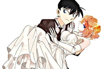 Thám tử lừng danh Conan: Ngắm loạt fan art mùi mẫn giúp fan của Shinichi và Haibara được toại nguyện