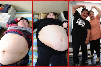 Cặp vợ chồng có tổng cân nặng "400kg" đón "tin vui" sau nỗ lực giảm cân phi thường