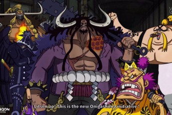 Hình ảnh mới nhất One Piece 985: Bị Kaido chém "cụt đầu", trái ác quỷ liệu có giúp Orochi thoát chết?