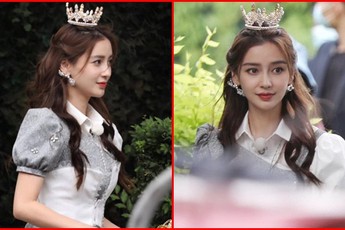 Chiêm ngưỡng góc nghiêng thần thánh đẹp như tranh vẽ của Angelababy ở hậu trường "Keep Running"