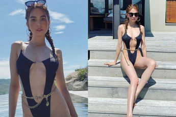 Bị chê gầy gò, Ngọc Trinh khoe body nóng bỏng trong bộ bikini không thể sexy hơn