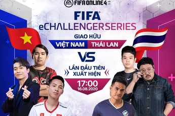 Hùng Dũng, Cris Devil Gamer, Vermisse đại diện Việt Nam thi đấu FIFA Online 4 với Thái Lan tại FIFA eCHALLENGER