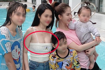 Lần đầu tiên có người chụp hình chung mà "lấn át" được cả Ngọc Trinh, tưởng mỹ nữ phương nào hóa ra là...